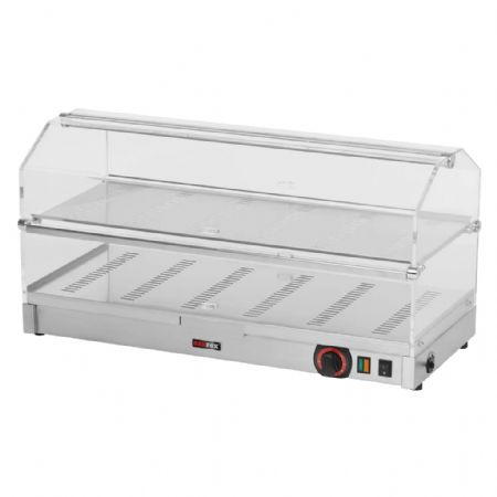 Vitrine chauffante de comptoir à 2 étages puissance de 0,7 kW