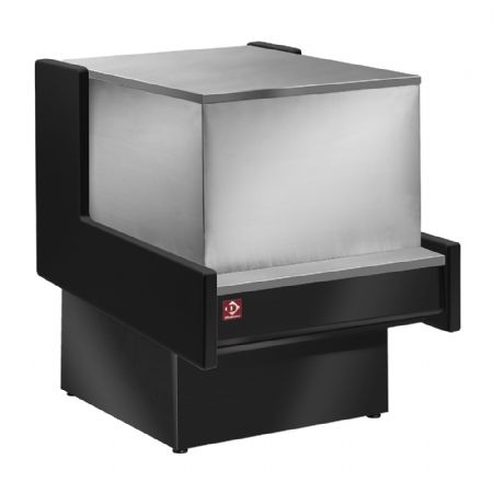 Meuble de caisse pour vitrine réfrigérée élément 700 mm noir - Diamond - VET-700/B5