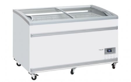 Conglateur bahut blanc 2 couvercles vitrs coulissants -15 / -18 C - 600 litres
