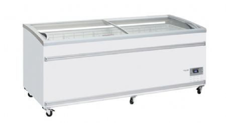 Conglateur bahut blanc 2 couvercles vitrs coulissants -15 / -18 C - 900 litres
