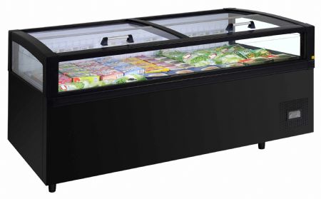 Réfrigérateur congélateur supermarché 2 couvercles coulissants - Tefcold - View 200 CF VS B