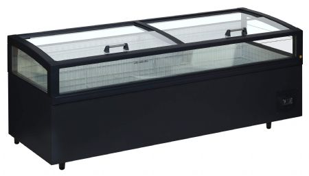 Réfrigérateur congélateur supermarché 2 couvercles coulissants - Tefcold - View 250 CF VS B