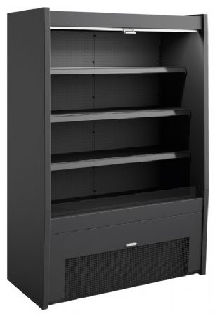 Vitrine libre service noire positive 1280 mm - Sofraca - VM1280N