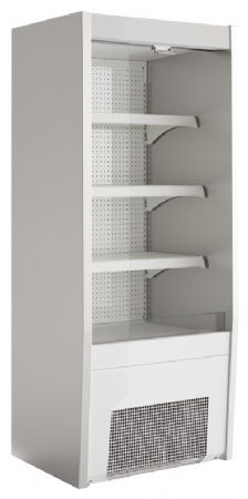 Vitrine libre service blanche positive 680 mm 3 niveaux - Sofraca - VM680B