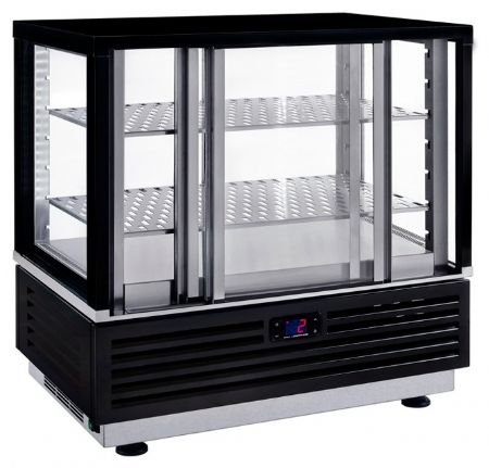 Vitrine réfrigérée de comptoir positive 60 L noire longueur 600 mm - Sofraca - VR600N