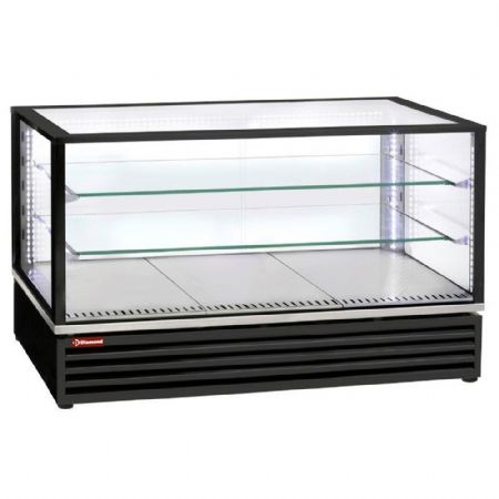 Vitrine comptoir présentation réfrigéré ventilé 3 niveaux noire longueur 1185 mm - Diamond Promo - VRDG-B1-R2 Vitrine comptoir présentation réfrigéré ventilé 3 niveaux noire longueur 1185 mm - Diamond Promo - VRDG-B1-R2