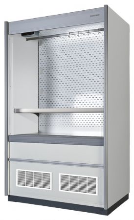 Vitrine murale réfrigérée boucherie grise avec barre à viande +0/+2°C longueur 1510 mm - Coolhead - VS 15