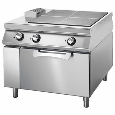 Plaque coup de feu électrique triphasé avec four électrique statique puissance 22,6 kW Plaque coup de feu électrique triphasé avec four électrique statique puissance 22,6 kW