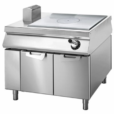 Plaque coup de feu gaz sur coffre avec portes puissance 12 kW Plaque coup de feu gaz sur coffre avec portes puissance 12 kW