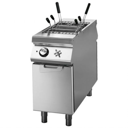 Cuiseur à pâte pro profondeur 1100 électrique sur coffre avec portes, 1 bac GN 1/1 - 40 litres Triphasé 9 kW - Virtus - VS11040CPES Cuiseur à pâte pro profondeur 1100 électrique sur coffre avec portes, 1 bac GN 1/1 - 40 litres Triphasé 9 kW - Virtus - VS11040CPES