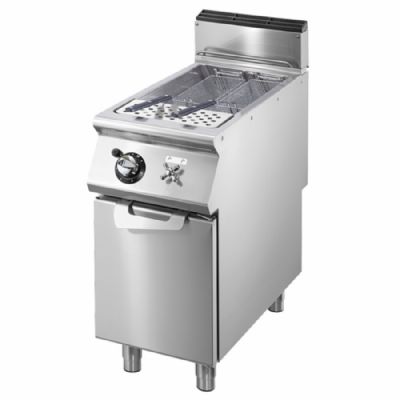 Cuiseur de ptes gaz sur table inox avec 1 cuve 40 L puissance 9,5 kW