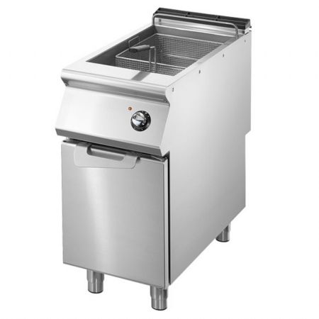 Friteuse cuisine pro profondeur 700 triphasée 1 cuve 17 L 16.5 kW - Virtus - VS7040FRE17X