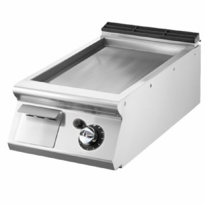 Plancha gaz � poser surface lisse chrom�e format 335x530 mm puissance 7 kW