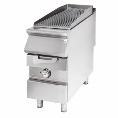 Grillade électrique inox triphasée de comptoir pour viande/poisson format 730 x 400 x 870 mm Grillade électrique inox triphasée de comptoir pour viande/poisson format 730 x 400 x 870 mm