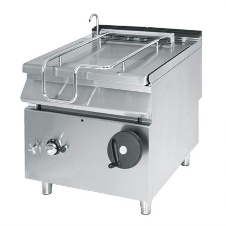Sauteuse basculante gaz, capacité 60 litres, avec cuve en inox - Virtus - VS7080BRGI Sauteuse basculante gaz, capacité 60 litres, avec cuve en inox - Virtus - VS7080BRGI