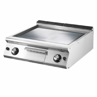 Plancha gaz � poser plaque lisse avec surface 670x530 mm