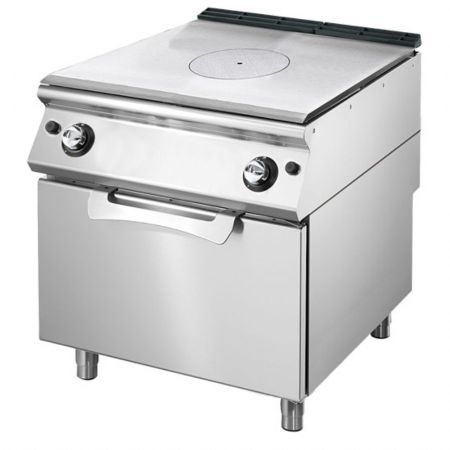 Fourneau profondeur 700 Plaque coup de feu gaz sur four gaz statique GN 2/1 2 brûleurs 9 kW et 8 kW - Virtus - VS7080TPFG Fourneau profondeur 700 Plaque coup de feu gaz sur four gaz statique GN 2/1 2 brûleurs 9 kW et 8 kW - Virtus - VS7080TPFG
