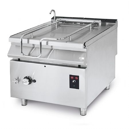 Sauteuse basculante gaz, capacité 120 litres, avec cuve en inox motorisée - Virtus - VS90120BRGIM