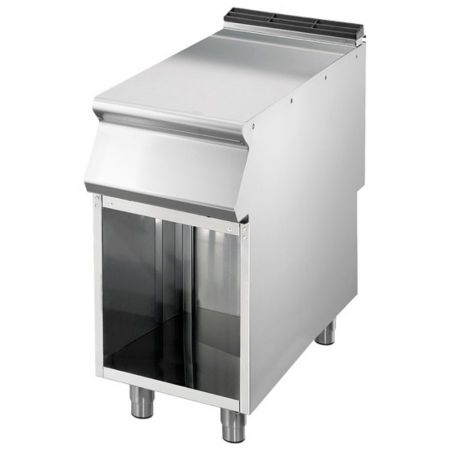 Élément neutre ligne de cuisson 900 sur placard ouvert, 1 tiroir, acier inoxydable AISI 304, 400x900x870 mm - Virtus - VS9040PLC