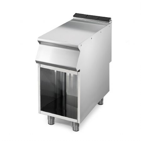 Élément neutre ligne de cuisson 900 sur coffre porte et 1 tiroir en inox AISI 304 400x900x870 mm - Virtus - VS9040PLCP