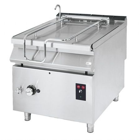 Sauteuse basculante gaz, capacité 80 litres, avec cuve en inox motorisée - Virtus - VS9080BRGIM