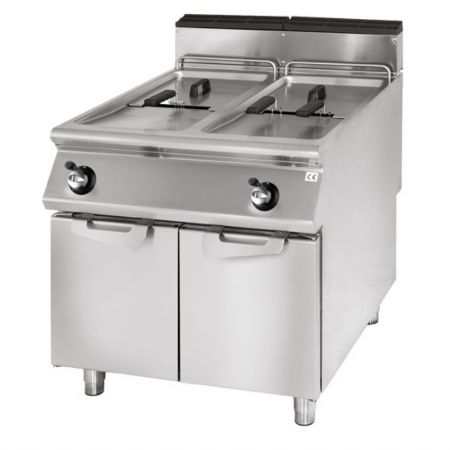 Friteuse cuisine pro profondeur 900 gaz, capacité 22 litres, puissance 40 kW - Virtus - VS9080FRG22 Friteuse cuisine pro profondeur 900 gaz, capacité 22 litres, puissance 40 kW - Virtus - VS9080FRG22