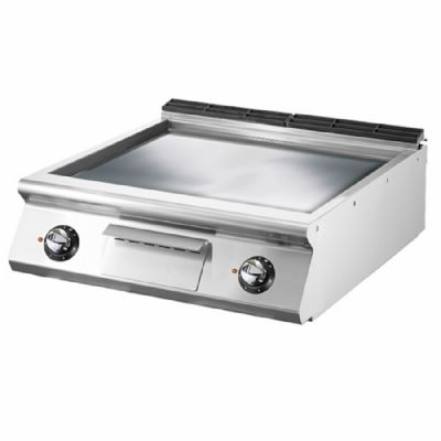 Plancha �lectrique � poser surface lisse chrom�e puissance 15 kW surface 695x610 mm