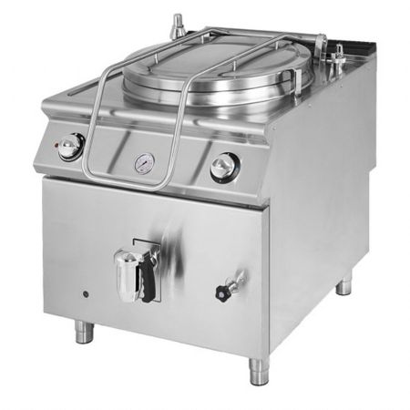 Marmite électrique chauffe indirecte capacité 100 L triphasé - Virtus - VS9080PEI100