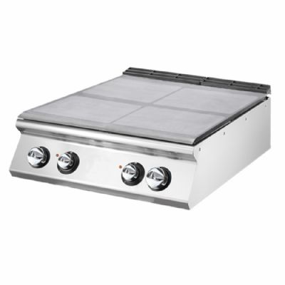 Plaque coup de feu électrique de table 4 zones puissance 13,6 kW triphasée Plaque coup de feu électrique de table 4 zones puissance 13,6 kW triphasée