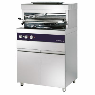 Gril salamandre électrique sur table portes - avec zone 770x470 mm et température 800°C puissance 10 kW Gril salamandre électrique sur table portes - avec zone 770x470 mm et température 800°C puissance 10 kW