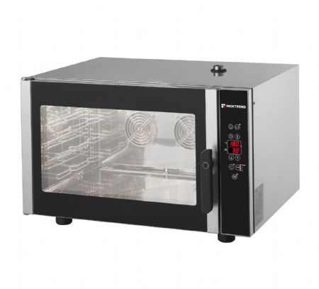 Four mixte professionnel  injection directe avec commandes digitales 4 niveaux GN 1/1 (ou 600x400mm) - 6,5kW
