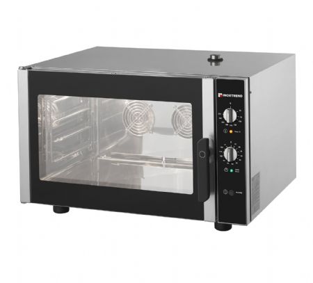 Four mixte professionnel  injection directe avec commandes mcaniques 4 niveaux GN 1/1 (ou 600x400mm) - 6,5kW