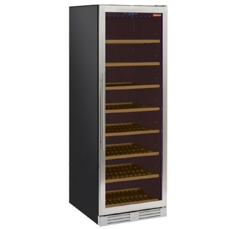 Cave à Vins Vitrine ventilée, porte en acier inox, 470 L, 165 bouteilles, 8 étagères, positive - Diamond Promo - WCB/38-T1 Cave à Vins Vitrine ventilée, porte en acier inox, 470 L, 165 bouteilles, 8 étagères, positive - Diamond Promo - WCB/38-T1