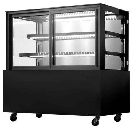 Vitrine réfrigérée de Boulangerie Pâtisserie murale service avant 1200 mm capacité 280 L positive - Atosa - WDG126FYB