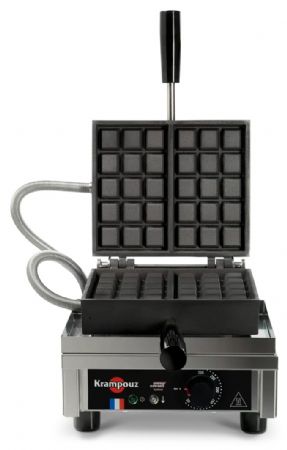 Gaufrier professionnel électrique simple Bruxelles 3 x 5 ouverture 90° - Krampouz - WECAACAO