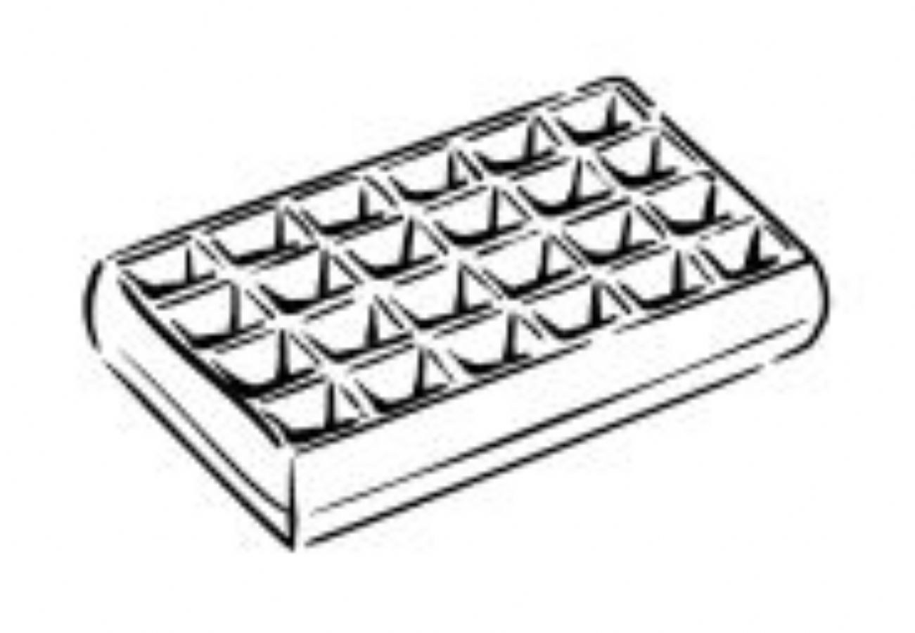 Gaufrier professionnel 4x6 Bruxelles monophasé avec ouverture 90° - 182x113x28 mm Gaufrier professionnel 4x6 Bruxelles monophasé avec ouverture 90° - 182x113x28 mm