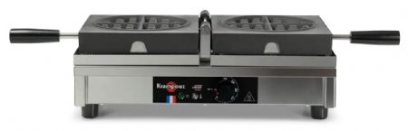 Gaufrier professionnel électrique simple gaufre ronde ouverture 180° basculement gauche/droite - Krampouz - WECACAAO Gaufrier professionnel électrique simple gaufre ronde ouverture 180° basculement gauche/droite - Krampouz - WECACAAO