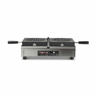 Gaufrier professionnel pour gaufres rondes avec ouverture 180° et puissance de 1,8 kW Gaufrier professionnel pour gaufres rondes avec ouverture 180° et puissance de 1,8 kW