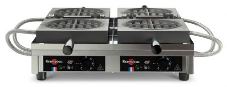 Gaufrier professionnel électrique double gaufre ronde ouverture 180° - Krampouz - WECACBAO Gaufrier professionnel électrique double gaufre ronde ouverture 180° - Krampouz - WECACBAO