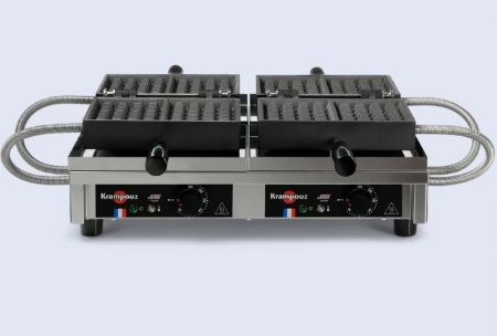 Gaufrier pro 4x5 Liège double ouverture 180° - 2,8 kW - 148x107x32 mm Gaufrier pro 4x5 Liège double ouverture 180° - 2,8 kW - 148x107x32 mm