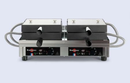 Gaufrier pro 4x5 Liège double ouverture 180° - 2,8 kW - 148x107x32 mm Gaufrier pro 4x5 Liège double ouverture 180° - 2,8 kW - 148x107x32 mm