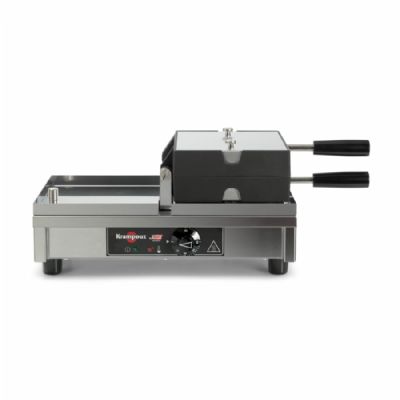 Gaufrier professionnel pour gaufres de Liège avec ouverture 180° - 191x110x24 mm Gaufrier professionnel pour gaufres de Liège avec ouverture 180° - 191x110x24 mm