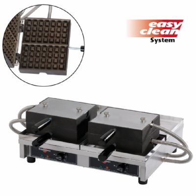 Gaufrier professionnel 4x7 Liège double avec puissance 3,6 kW à poser Gaufrier professionnel 4x7 Liège double avec puissance 3,6 kW à poser