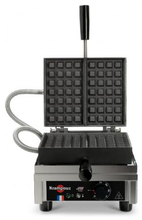 Gaufrier professionnel électrique simple Liège 4 x 7 ouverture 90° - Krampouz - WECAHCAO