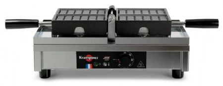 Gaufrier professionnel électrique simple gaufres fourrées 4 x 6 ouverture 180° basculement gauche/droite - Krampouz - WECAJAAO Gaufrier professionnel électrique simple gaufres fourrées 4 x 6 ouverture 180° basculement gauche/droite - Krampouz - WECAJAAO