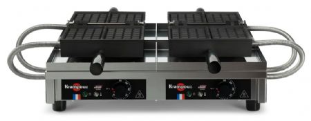Gaufrier professionnel électrique double gaufres fourrées 4 x 6 ouverture 180° - Krampouz - WECAJBAO Gaufrier professionnel électrique double gaufres fourrées 4 x 6 ouverture 180° - Krampouz - WECAJBAO