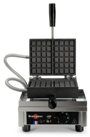 Gaufrier professionnel électrique simple gaufres fourrées 4 x 6 ouverture 90° - Krampouz - WECAJCAO