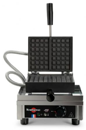 Gaufrier professionnel électrique simple Bruxelles 4 x 7 ouverture 90° - Krampouz - WECAKCAO