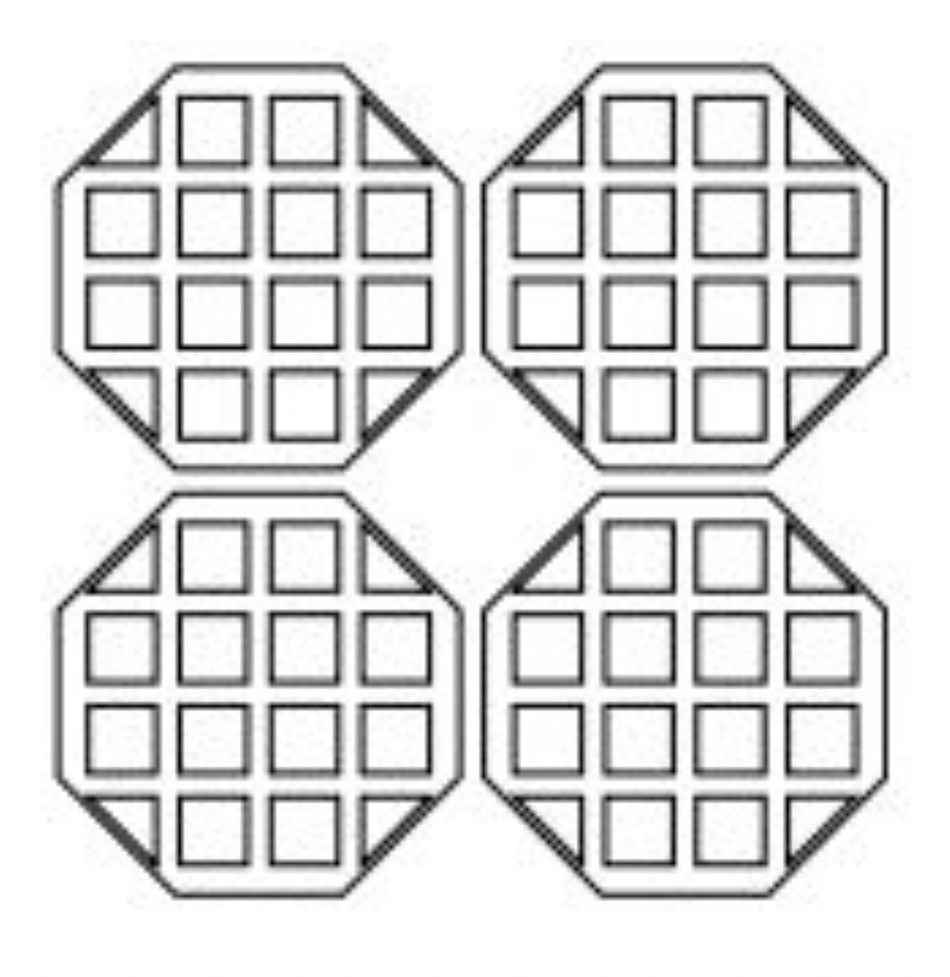 Gaufrier pro sucettes 4 gaufres monophas capacit 1,8 kW - 500x260x220 mm