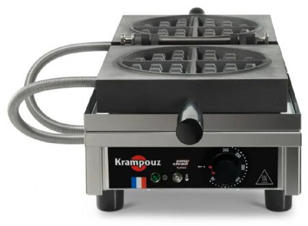 Gaufrier professionnel électrique simple gaufre ronde ouverture 180° basculement avant/arrière - Krampouz - WECBCAAO Gaufrier professionnel électrique simple gaufre ronde ouverture 180° basculement avant/arrière - Krampouz - WECBCAAO